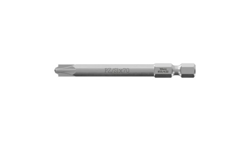 Bit do wkrętów z wgłębieniem płasko-krzyżowym i PZ/S 1x70mm 1/4 WERA