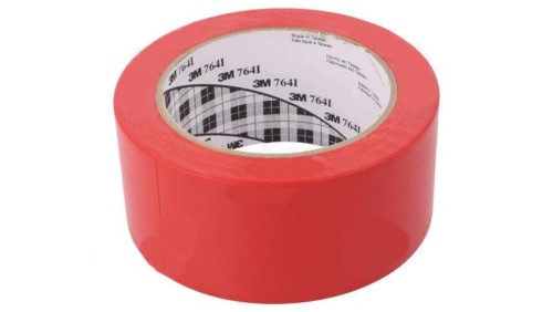 Taśma: znakująca czerwony L: 33m W: 50mm samoprzylepna 7000048924