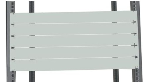 Panel zaślepiający do szafy RACK, 10U, 483 x 9mm, kolor: Szary, RS PRO
