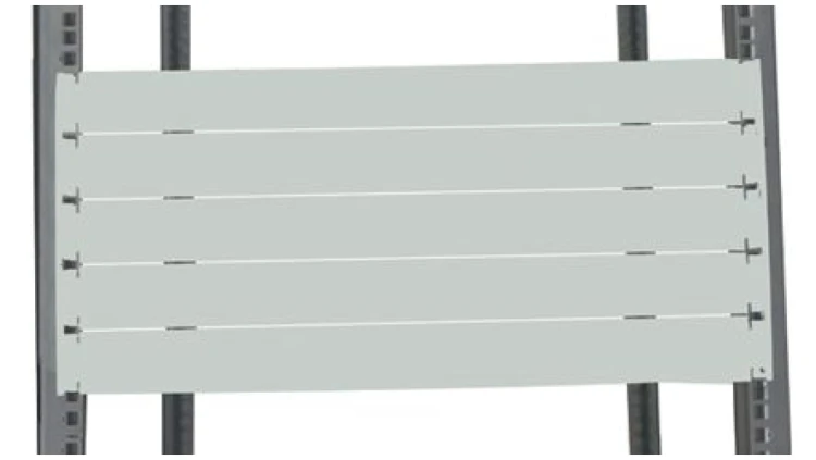 Panel zaślepiający do szafy RACK, 10U, 483 x 9mm, kolor: Szary, RS PRO