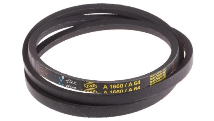 Pas napędowy, profil A, materiał: PET, guma, 13mm x 8mm x 1.62m, RS PRO