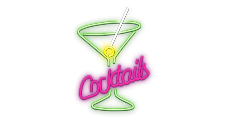 Neon PLEXI LED COCKTAILS róż zielony FPNE02X Forever Light