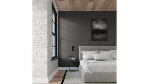 Lampa podłogowa AMOS z podwójnym abażurem czarno złotym, 164 cm na E27 K-5285 Kaja Lighting
