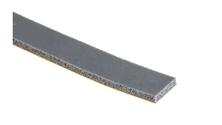 Taśma piankowa, 5m x 12mm x 2.4mm, kolor: Szary, RS PRO Jednostronna