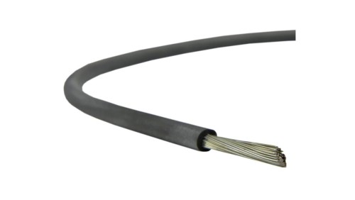 Kabel silikonowy SIF 180C 300/500V 0,5 ciepłoodporny LSOH czarny linka BSG /100m/