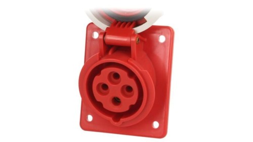 Złącze zasilające 3-fazowe AC, gniazdo żeńskie, 16A/400VAC 4142-6F8