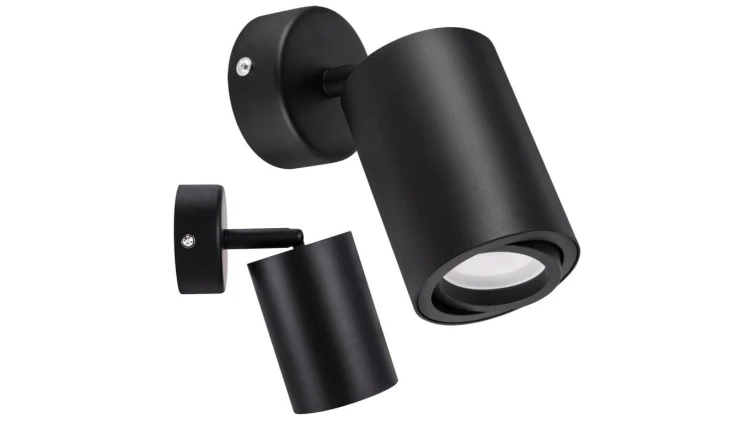 Lampa kinkiet oprawa ścienno-sufitowa BEMOL SPT regulowany spot 03534 GU10 czarny STRUHM