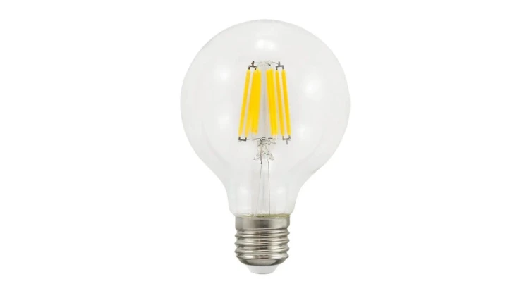 Żarówka LED E27 G80 7W = 60W 810lm 3000K Ciepła 360 Filament GOLDLUX (Polux)