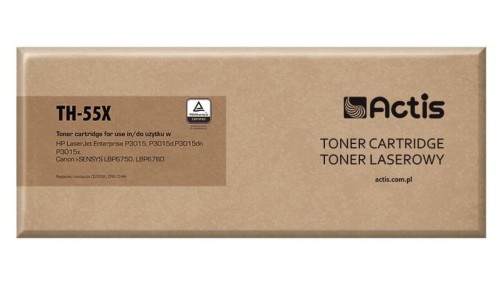 Toner ACTIS TH-55X (zamiennik HP 55X CE255X, Canon CRG-724H Standard 12500 stron czarny)
