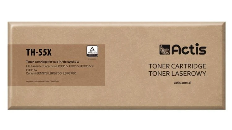 Toner ACTIS TH-55X (zamiennik HP 55X CE255X, Canon CRG-724H Standard 12500 stron czarny)