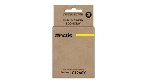 Tusz ACTIS KB-1240Y (zamiennik Brother LC1240Y/LC1220Y Standard 19 ml żółty)