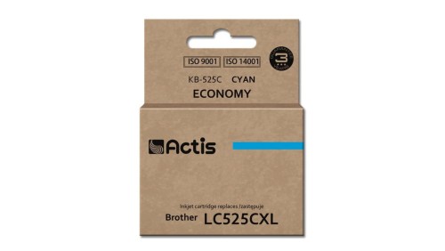 Tusz ACTIS KB-525C (zamiennik Brother LC525C Standard 15 ml niebieski)