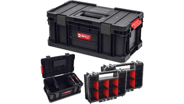 Skrzynka narzędziowa TWO TOOLBOX + 2 x Organizer TWO MULTI 257x181x65mm QBRICK SYSTEM