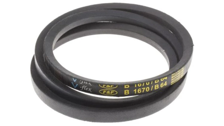Pas napędowy, profil B, materiał: PET, guma, 17mm x 11mm x 1.62m, RS PRO