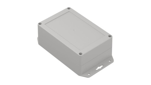 ZP150.100.60SUJp-IP67 TM ABS-PC - Obudowa hermetyczna ZP150.100.60 jasny dół z uszami - bezbarwna góra z uszczelką zalewaną i tu