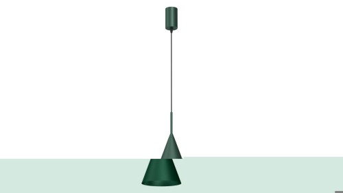 Lampa wisząca CAPITAL GREEN Ø17cm 1xGX53 MLP0967 Milagro