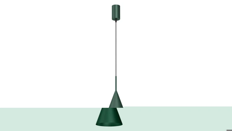 Lampa wisząca CAPITAL GREEN Ø17cm 1xGX53 MLP0967 Milagro