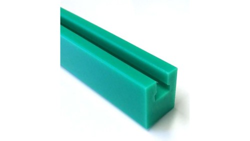Prowadnica łańcucha, typ: 08B, profil: GL1X, Zielony, dł.: 2m, szer.: 24mm, wys.: 30mm, PE