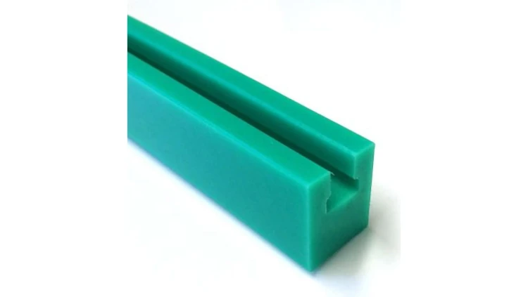 Prowadnica łańcucha, typ: 08B, profil: GL1X, Zielony, dł.: 2m, szer.: 24mm, wys.: 30mm, PE