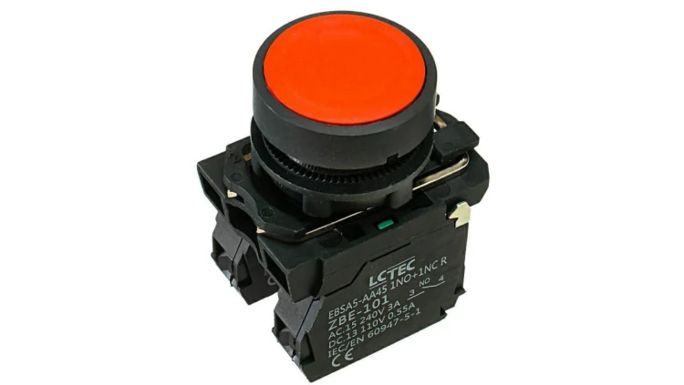 Przycisk pulpitowy IP54 kolor czerwony EBSA5-AA45 1NO+1NC R LC-Tec 5902838490686