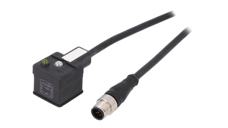 Kabel-adapter męski DIN 43650 M12 3-PIN 1,5m VSTGH050MSS01,5B03VDAA041--S
