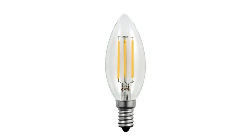 Żarówka LED E14 B35 4W = 40W 400lm 3000K Ciepła 360 Filament GOLDLUX (Polux)