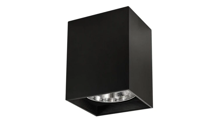 Oprawa Sufitowa Natynkowa Kwadratowa JUPITER K14 DOWNLIGHT E27 Czarna