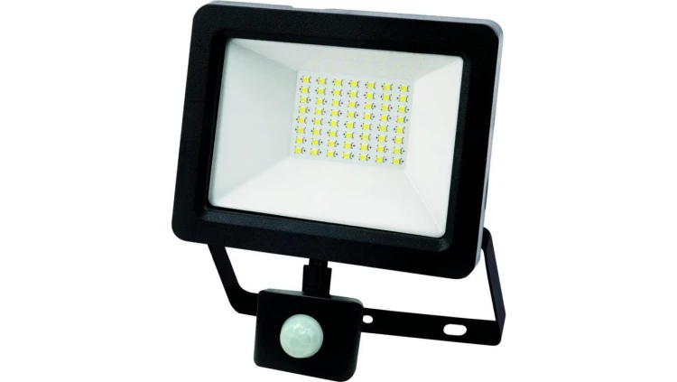 Naświetlacz LED 30W 2100lm 3000K Czarny z Czujnikem ruchu i zmierzchu GOLDLUX