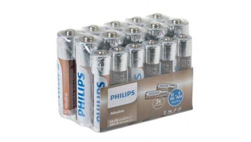 Zestaw baterii alkalicznych ALKALINE 10 x AA + 6x AAA