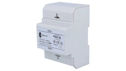 Transformator sieciowy 30VA 500VAC 230V na szynę DIN IP30 PSS30/500/230V