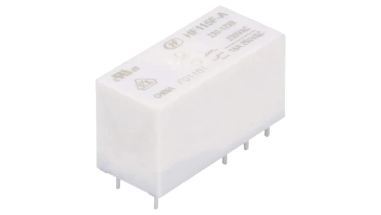 Przekaźnik elektromagnetyczny SPDT Ucewki: 230VAC 16A PCB HF115F-A/230-1Z3B