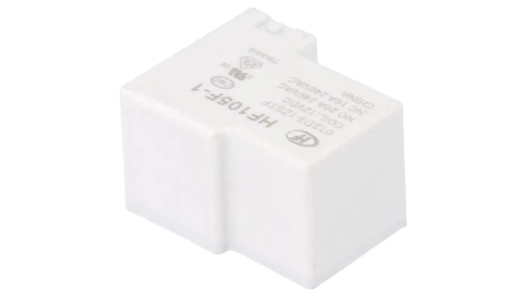 Przekaźnik elektromagnetyczny SPDT Ucewki: 12VDC 20A PCB HF105F-1/012DT-1ZSTF