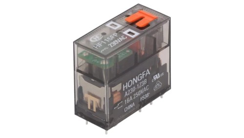 Przekaźnik elektromagnetyczny SPDT Ucewki: 230VAC 16A PCB HF115FP/A230-1Z3B