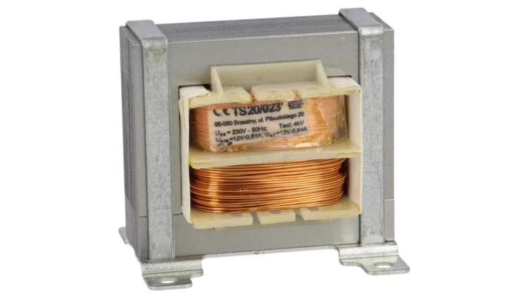 Transformator sieciowy 20VA, 230VAC, 12V, 840mA IP00 TS 20/023