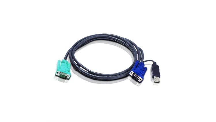 Adapter KVM-kabel VGA USB, zwart, 5 m 2L-5205U