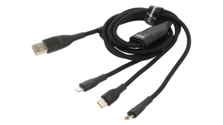 Kabel USB 2.0 1,2m czarny 100W 3,5A CB000003