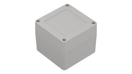 ZP90.90.75Jp TM PC - Obudowa plastikowa ZP90.90.75 jasny dół - bezbarwna góra z tulejkami mosiężnymi PC