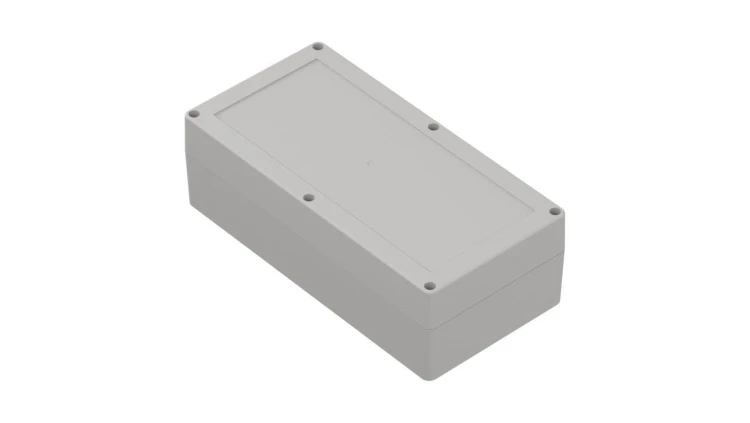 ZP240.120.75J TM PC - Obudowa plastikowa ZP240.120.75 jasna z tulejkami mosiężnymi PC