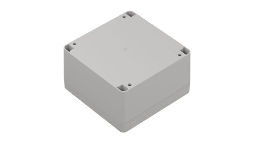 ZP105.105.60SJp-IP67 TM ABS-PC - Obudowa hermetyczna ZP105.105.60 jasny dół - bezbarwna góra z uszczelką zalewaną i tulejkami mo