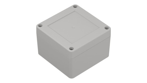 ZP90.90.60J TM PC - Obudowa plastikowa ZP90.90.60 jasna z tulejkami mosiężnymi PC