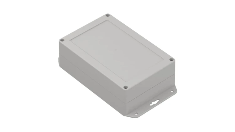 ZP180.120.60SUJp-IP67 TM PC - Obudowa hermetyczna ZP180.120.60 jasny dół z uszami - bezbarwna góra z uszczelką zalewaną i tulejk