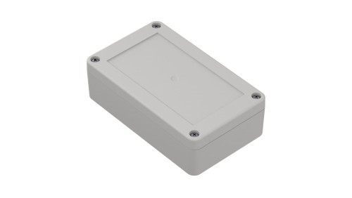 ZP125.75.37SJ-IP67 TM PC - Obudowa hermetyczna ZP125.75.37 jasna z uszczelką zalewaną i tulejkami mosiężnymi PC
