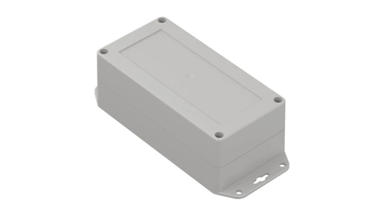 ZP160.80.60SUJp-IP67 TM ABS-PC - Obudowa hermetyczna ZP160.80.60 jasny dół z uszami - bezbarwna góra z uszczelką zalewaną i tule
