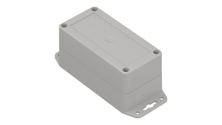 ZP150.50.60UJ TM ABS - Obudowa plastikowa ZP150.50.60 jasna z uszami i tulejkami mosiężnymi ABS