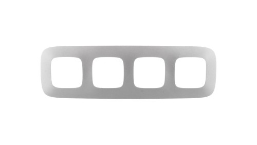 VALENA ALLURE Ramka poczwórna aluminium 754394