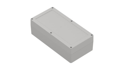 ZP240.120.75SJp-IP67 TM PC - Obudowa hermetyczna ZP240.120.75 jasny dół - bezbarwna góra z uszczelką zalewaną i tulejkami mosięż