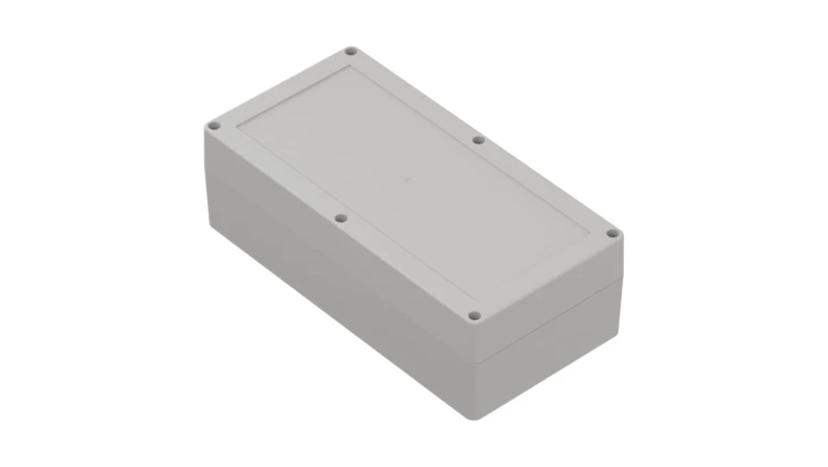 ZP240.120.75SJp-IP67 TM PC - Obudowa hermetyczna ZP240.120.75 jasny dół - bezbarwna góra z uszczelką zalewaną i tulejkami mosięż