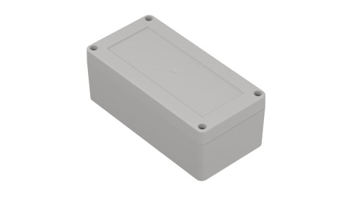 ZP160.80.60SJp-IP67 TM ABS-PC - Obudowa hermetyczna ZP160.80.60 jasny dół - bezbarwna góra z uszczelką zalewaną i tulejkami mosi