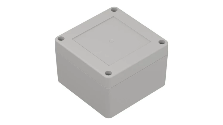 ZP90.90.60Jp TM PC - Obudowa plastikowa ZP90.90.60 jasny dół - bezbarwna góra z tulejkami mosiężnymi PC