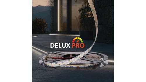 Polska taśma LED Delux Pro LOW BRIGHTNESS 126LED 24V Barwa neutralna 4000K 340lm/m SMD2835 Rolka 10m 7 lat gwarancji